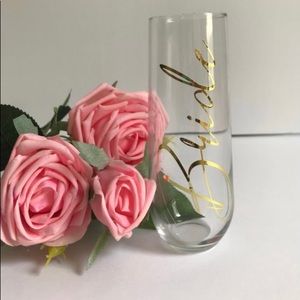 Bride champagne flute